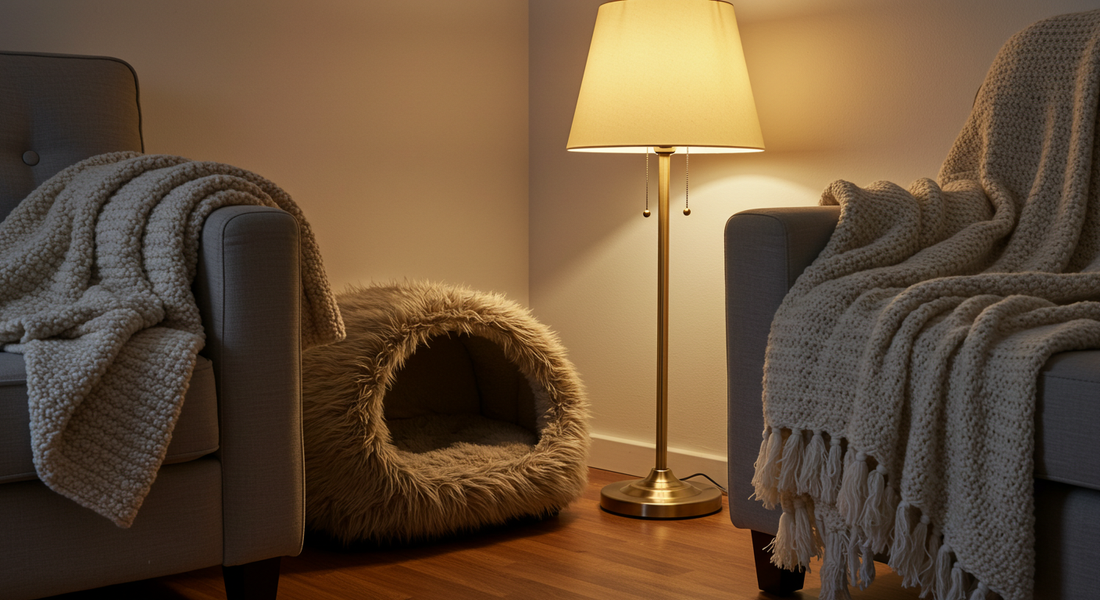 Creating Calming Spaces for Anxious Pets: Beds, Diffusers, and More