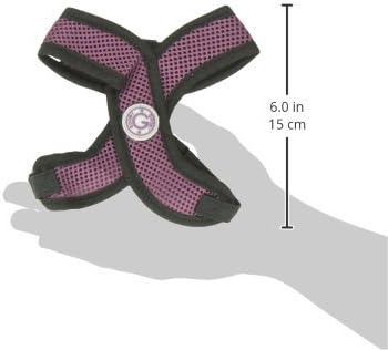 Gooby Comfort X Head In Harness - Purple, Small - No Pull Small Dog Harness Patented Choke-Free X Frame - Perfect on the Go Dog Harness for Medium Dogs No Pull or Small Dogs for Indoor and Outdoor Use