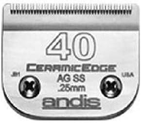 Andis Stainless Steel Pro Quality Grooming Ceramic Edge Clipper Blades Choose Size !(# 7FC Finish Blade = 3.2mm)