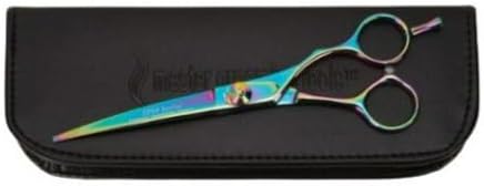Master Grooming Tools Stainless Steel 5200 Rainbow Series Curved Pet Shears, 6-1/2-Inch