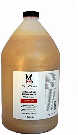 Warren London Exfoliating Butter Wash Dog Shampoo- Conditions & Scrubs Away Dandruff Made USA- Milk & Honey 1gal