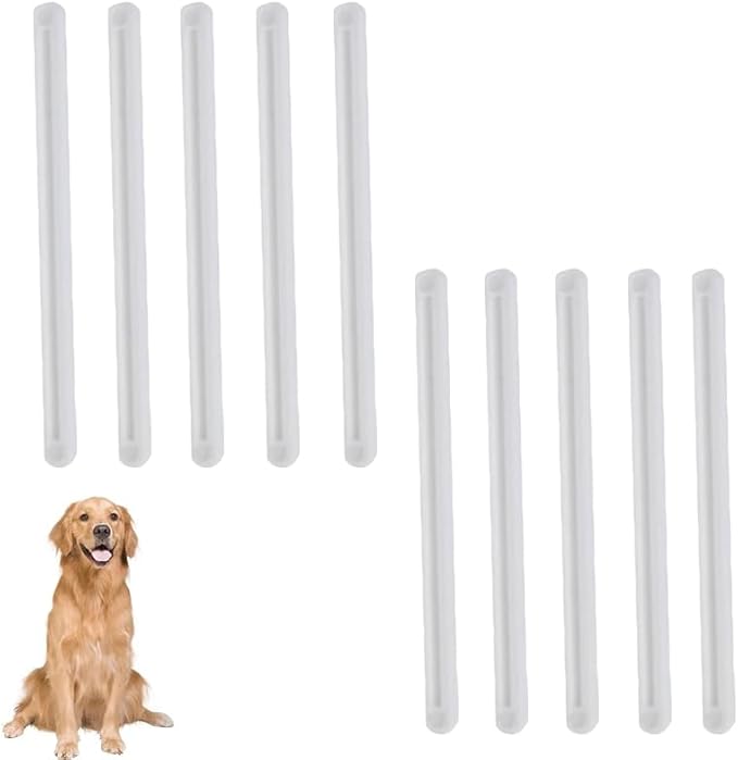 10 Pack Dog Clippers Blade Guide Replacement Spare Parts 35mm Plastic Strip Guides for Andis Oster Wah KM-10 A5 Series Pet Clipper Grooming Kit Trimmer Dogs Cats Electric Shaver Repair White