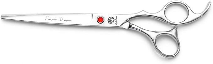 Purple Dragon 4“/5"/5.5"/6"/6.5"/7"/7.5"/8"/9"/10" Sharp Edge Salon Hair Cutting Shears - Pet/Dog Grooming Scissors with Bag - Perfect for Barber or Pet Groomer