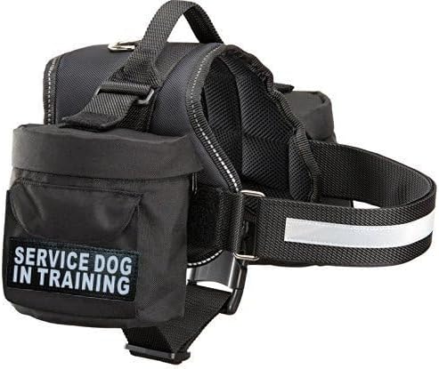 Doggie Stylz Service Dog in Training Harness with Removable Saddle Bag Backpack Harness Carrier Traveling Bag. 2 Patches. Please Measure Dog Before Ordering