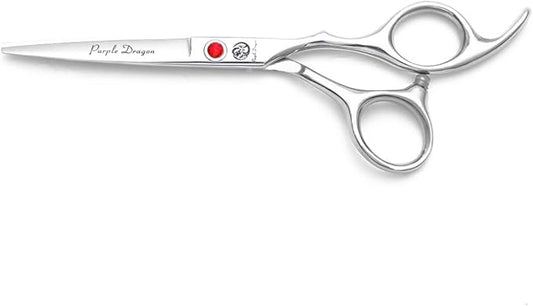 Purple Dragon 4“/5"/5.5"/6"/6.5"/7"/7.5"/8"/9"/10" Sharp Edge Salon Hair Cutting Shears - Pet/Dog Grooming Scissors with Bag - Perfect for Barber or Pet Groomer