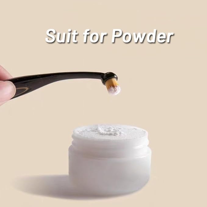 Dog and Cat Eye Powder Brush - 4 Pack Tear Stain Remover Brush with Washable Fiber Ergonomic Handle (4 Pack)