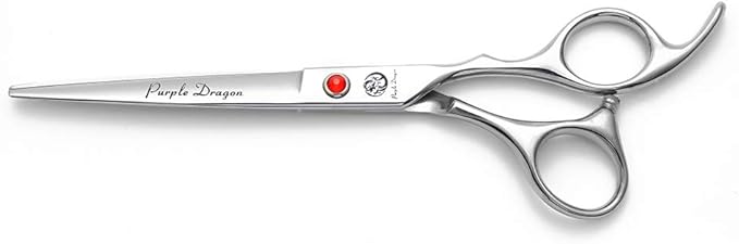 Purple Dragon 4“/5"/5.5"/6"/6.5"/7"/7.5"/8"/9"/10" Sharp Edge Salon Hair Cutting Shears - Pet/Dog Grooming Scissors with Bag - Perfect for Barber or Pet Groomer