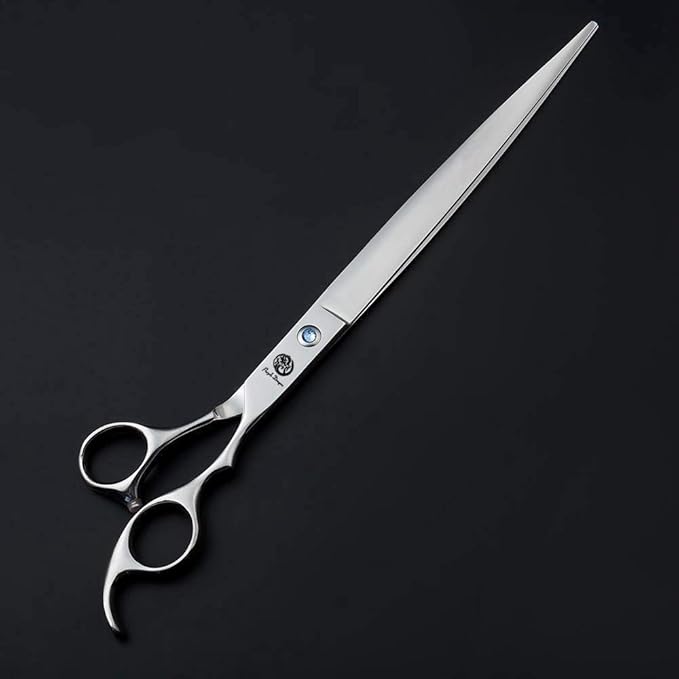 Purple Dragon 10 Inch Sharp Edge Salon Hair Cutting Shears - Pet/Dog Grooming Scissors with Bag - Perfect for Barber or Pet Groomer (10 inch)