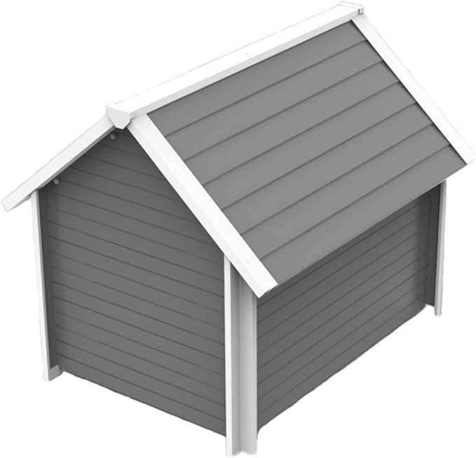 New Age Pet ECOFLEX Outdoor X-Large Bunk Style Dog House for Up to 100lbs Pets | 10 Year Manufacturer Warranty | Weatherproof Roof & Elevated Floor | Easy-to-Assemble & Clean