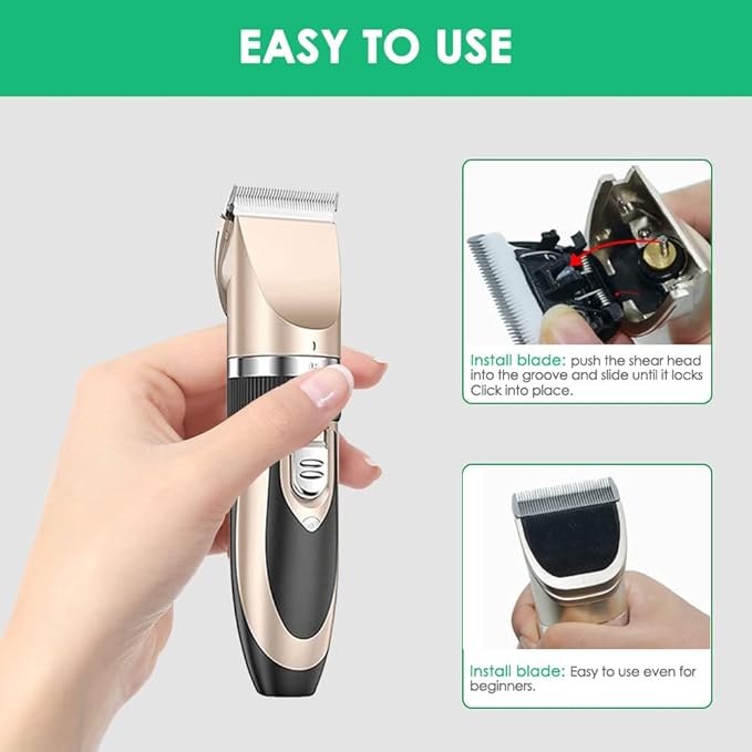 Replacement Blade for Dog Clippers Compatible with oneisall Low Noise Cordless Electric Quiet Hair Clippers Replacement Head