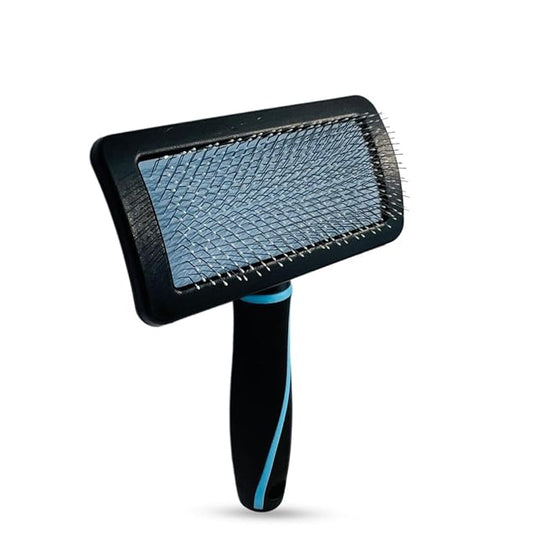 Dog Slicker Brush for Dogs, Perfect for (Goldendoodles, Labradoodles, Poodles), Groom Like a Professional, Fluff Detangle Style - Removes Loose Fur, Tangles and Undercoat (Small)