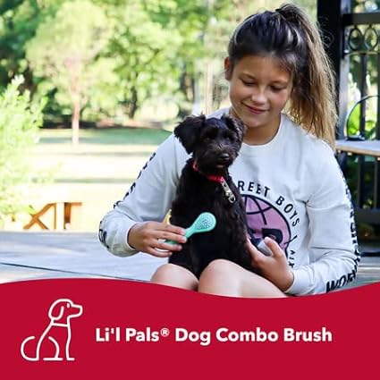 Coastal Pet Li'l Pals Dog Combo Brush - Dog Grooming Brush for Small Dogs - One Size