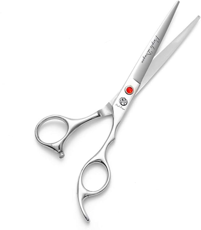 Purple Dragon 4“/5"/5.5"/6"/6.5"/7"/7.5"/8"/9"/10" Sharp Edge Salon Hair Cutting Shears - Pet/Dog Grooming Scissors with Bag - Perfect for Barber or Pet Groomer
