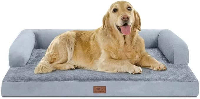 Large Dog Bed Orthopedic Washable: Beds Bolster - XL XLarge Big Dogs - Memory Foam - Couch Sofa - Waterproof with Removable Cover