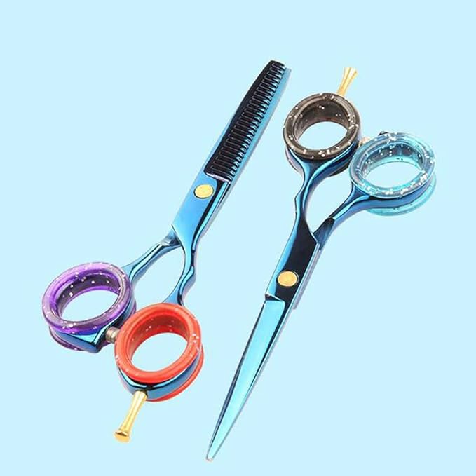 24 PCS Soft Silicone Scissors Finger Rings Dog Grooming Pet Shears Ring Thumb Inserts Finger Protector Ring Scissor Accessories for Barber Dog Hair Cutting Scissors (8 Colors)