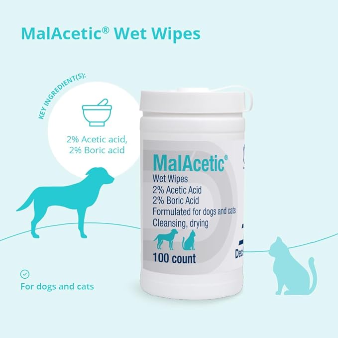 Wet Wipes for Dogs and Cats, 100 ct