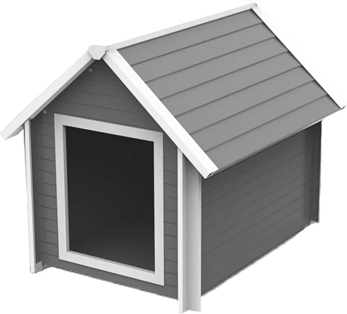 New Age Pet ECOFLEX Outdoor X-Large Bunk Style Dog House for Up to 100lbs Pets | 10 Year Manufacturer Warranty | Weatherproof Roof & Elevated Floor | Easy-to-Assemble & Clean