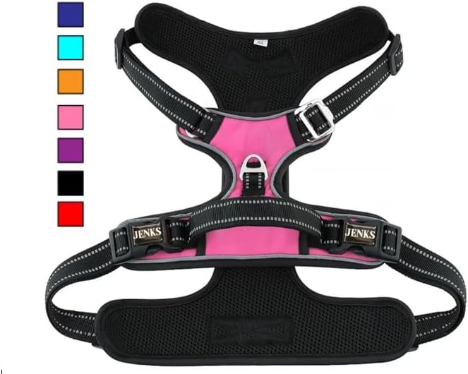 No Pull Dog Harness Reflective Adjustable Harness for Small, Medium, Large Dogs Ideal for Training, Walking, Running, Hiking,Multiple Color Options Available, Arneses para Perros