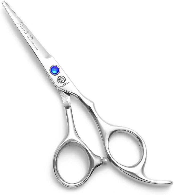 Purple Dragon 4“/5"/5.5"/6"/6.5"/7"/7.5"/8"/9"/10" Sharp Edge Salon Hair Cutting Shears - Pet/Dog Grooming Scissors with Bag - Perfect for Barber or Pet Groomer