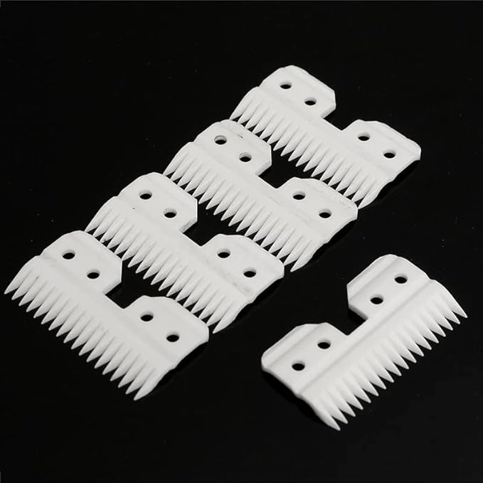 5pcs Ceramic Blades for Most Andis Oster Wahl AG A5 Hair Clippers Cutters Trimmer Beard Dog Grooming Blade Replacement