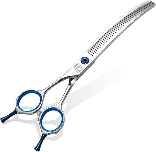 Dog Grooming Scissors: Left Handed 7 inch Pet Shears Made Of Japanese 440C Advanced Stainless Steel Professional Grooming Scissors for Dogs Cats and Other Pets