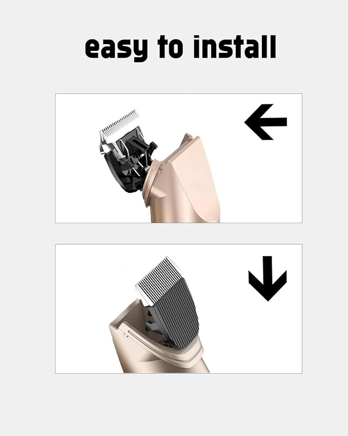 uijino 2 Pack Dog Clipper Blades Compatible with Gooad Dog Clipper Replacement Blades, 2 Cleaning Brush