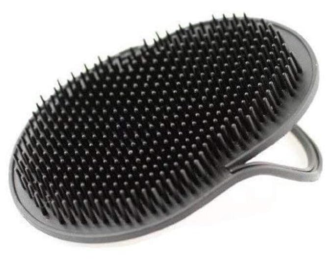 G.B.S Pocket Palm Brush Portable Comb Massager for Pet Hairs, Black, Pack of 2