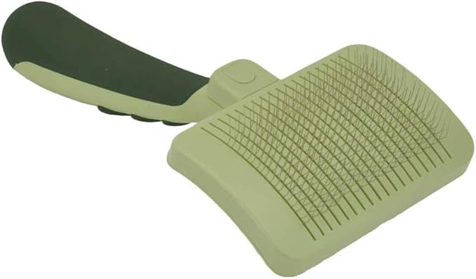 Coastal Pet Safari Dog Self-Cleaning Slicker Brush - Dog Deshedding Brush - Prevents Mats and Tangled Hair - For Dogs with Short or Long Hair - Medium - 4.25" x 4.06"