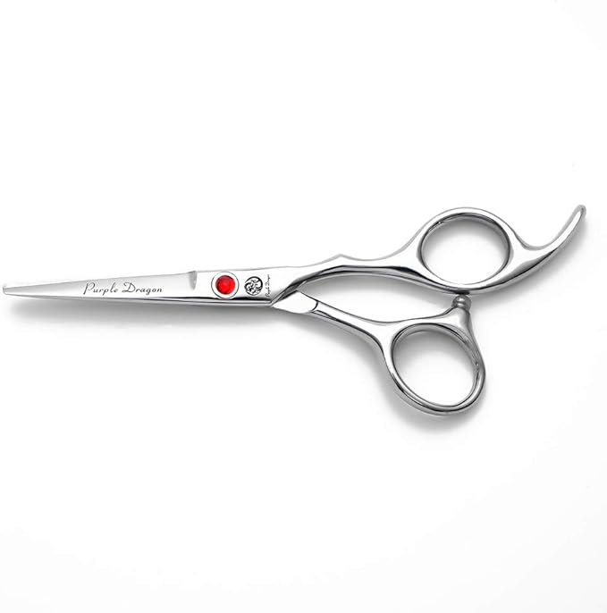 Purple Dragon 4“/5"/5.5"/6"/6.5"/7"/7.5"/8"/9"/10" Sharp Edge Salon Hair Cutting Shears - Pet/Dog Grooming Scissors with Bag - Perfect for Barber or Pet Groomer