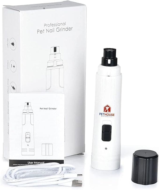 Pet Nail Grinder, Pet Nail Clipper and Trimmer for Dogs and Cats - for Small, Medium, and Large Breeds, Trimmers, File for Proper Toenail Care - Quiet and Efficient Grooming, Clippers for Nails
