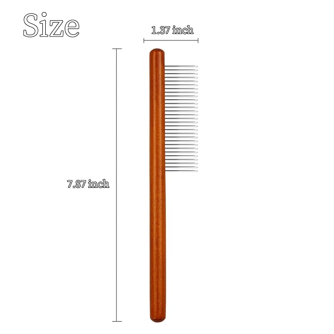 Wooden Small Dog Grooming Brush - Perfect for Shih Tzus, Yorkies, and Maltipoos - Ideal Puppy Hair Brushes for Maltese and Small Breeds (Loose Type)