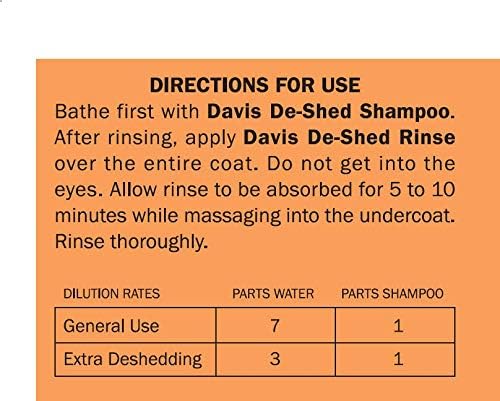Davis De-Shed Pet Rinse, 12 oz