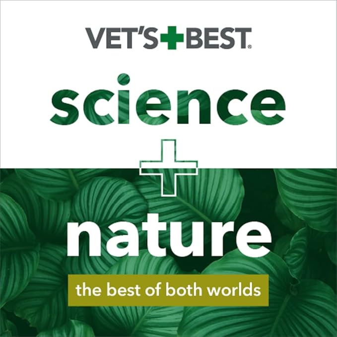 Vet's Best Waterless Dog Bath | No Rinse Dry Shampoo for Dogs | Natural Formula Refreshes Coat and Controls Odor Between Baths | 5 Ounces,White/Tans
