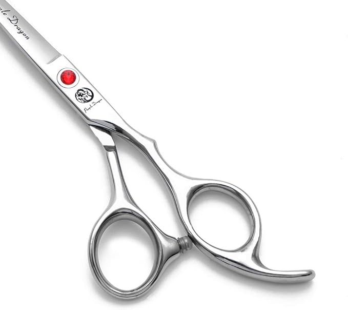 Purple Dragon 4“/5"/5.5"/6"/6.5"/7"/7.5"/8"/9"/10" Sharp Edge Salon Hair Cutting Shears - Pet/Dog Grooming Scissors with Bag - Perfect for Barber or Pet Groomer