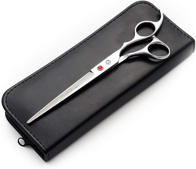 Purple Dragon 4“/5"/5.5"/6"/6.5"/7"/7.5"/8"/9"/10" Sharp Edge Salon Hair Cutting Shears - Pet/Dog Grooming Scissors with Bag - Perfect for Barber or Pet Groomer