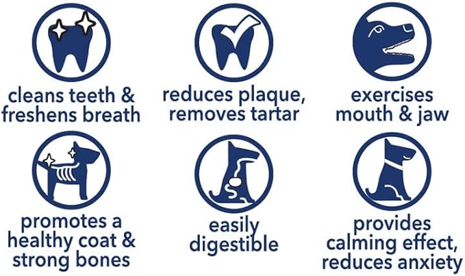 Pet Factory CareChewz Collagen 6" Little Rovers Dog Chew Treats - Natural Flavor, 8 Count/1 Pack