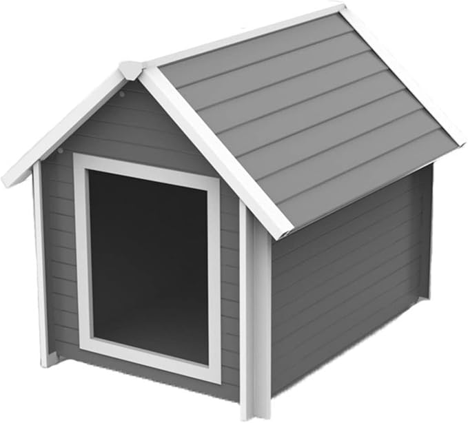 New Age Pet ECOFLEX Outdoor X-Large Bunk Style Dog House for Up to 100lbs Pets | 10 Year Manufacturer Warranty | Weatherproof Roof & Elevated Floor | Easy-to-Assemble & Clean