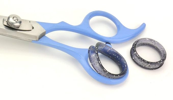 SCAREDY CUT NO Buzz Dog Clippers, Tiny Trim Safety Scissor. A Silent Low Noise Pet Grooming Clipper, Right Handed Blue