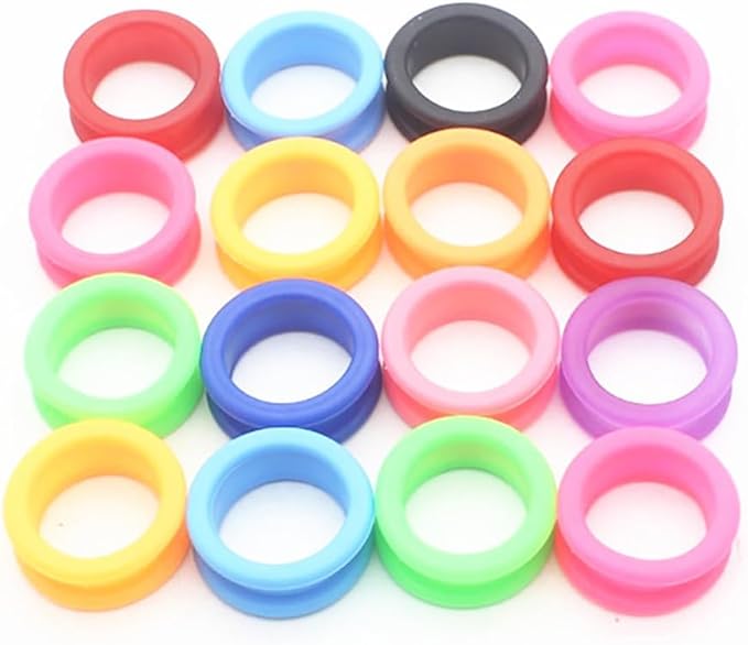 23pcs Soft Silicone Scissors Finger Rings Grips Inserts Shears Thumb Inserts Grooming Scissors Ring Finger Protector For Barber Dog Hair Cutting Scissor Accessories