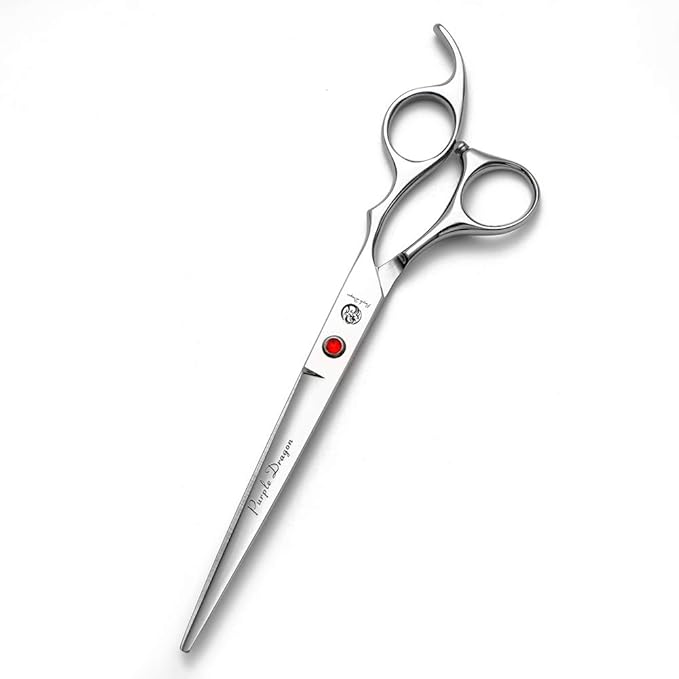 Purple Dragon 4“/5"/5.5"/6"/6.5"/7"/7.5"/8"/9"/10" Sharp Edge Salon Hair Cutting Shears - Pet/Dog Grooming Scissors with Bag - Perfect for Barber or Pet Groomer