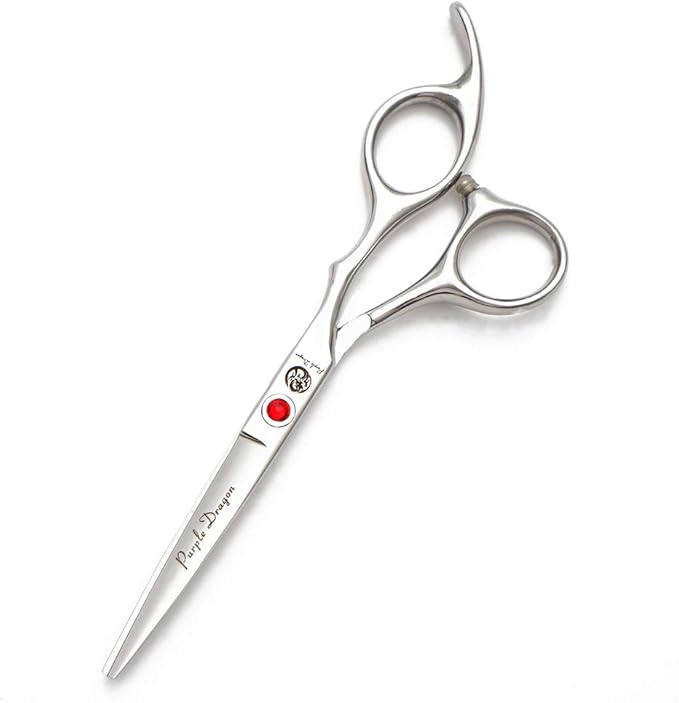 Purple Dragon 4“/5"/5.5"/6"/6.5"/7"/7.5"/8"/9"/10" Sharp Edge Salon Hair Cutting Shears - Pet/Dog Grooming Scissors with Bag - Perfect for Barber or Pet Groomer