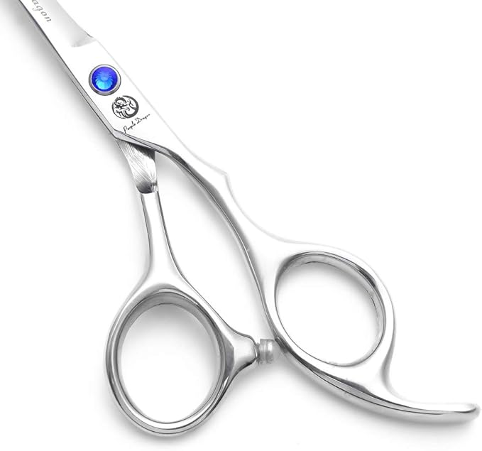 Purple Dragon 4“/5"/5.5"/6"/6.5"/7"/7.5"/8"/9"/10" Sharp Edge Salon Hair Cutting Shears - Pet/Dog Grooming Scissors with Bag - Perfect for Barber or Pet Groomer