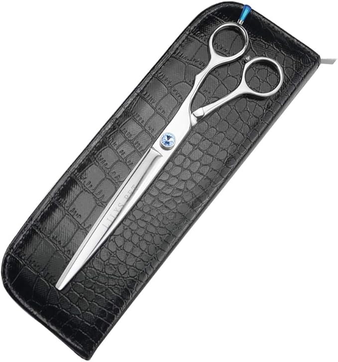 LILYS PET HIGH-END SERIES 7" or 8" or 9" or 10" Japanese 440C Stainless steel Professional Pet Grooming Cutting Scissors With Beautiful Blue Screw (9")