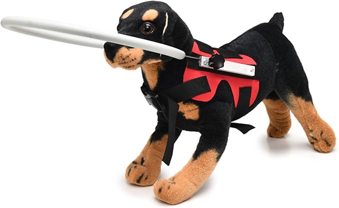 Ring Harness for Blind Dog, Adjustable Blind Dog Ring, Blind Dog Accessories, Bumper Guards for Blind Dogs Red Small