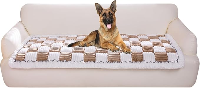 Pet Couch Cover, Couch Cover for Dogs Washable,Durable Pet Couch Covers for Sofa,Pet Friendly Sofa Protector, Large Dog Furniture Shield, Easy Clean Dog Couch Cover(27.6X59In,Light Coffee)