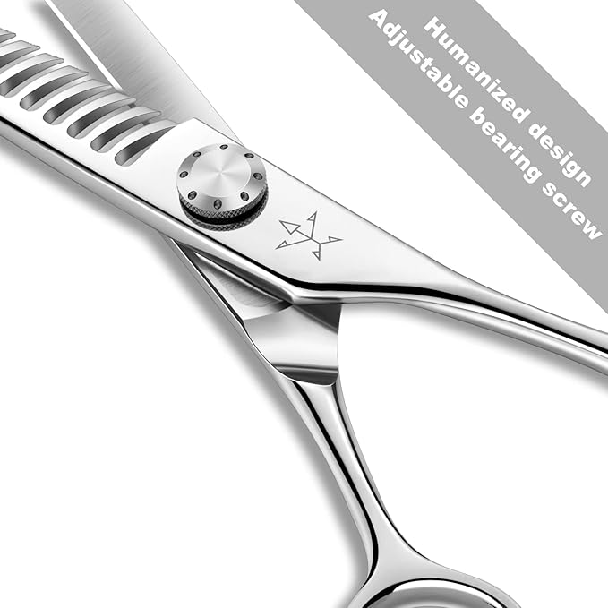 High-end Professional Dog Grooming Thinning Scissors Teeth Blending Shears Pet Texturizing Thinner Blender Shears 7 Inch Extremely Sharp Stainless Steel Alloy For Cat Horse And Other Animals