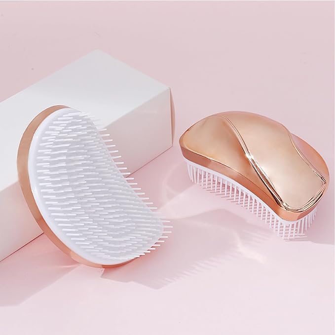 Grooming Brush for Small Dogs - Ideal for Shih Tzus, Yorkies, and Maltipoos - Gentle Puppy Hair Brushes for Effective Grooming - (Rose Gold)