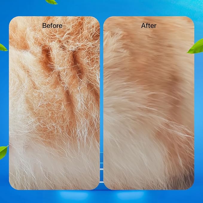 Extra Thick Pet Grooming Glove Wipes for Dogs & Cats, Cleaning & Odor-Controlling Grooming Gloves, Nourish Fur Glove Wipes for Daily Care and Traveling, Rinse Free, 6PCS per Pack