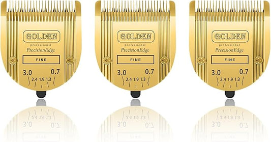 Adjustable 5 in 1 Blades Compatible with WAHL Arco,Bravura .Chromado,Creativa,Figura Dog Clippers for Dogs Grooming(Gold/3PC)