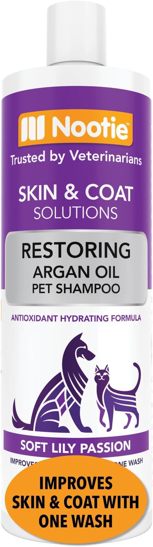 Nootie - Pet Shampoo for Sensitive Skin - Revitalizes Dry Skin & Coat - Natural Ingredients - Gentle Dog Shampoo - Cleans & Conditions